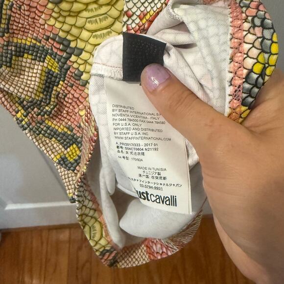 Roberto Cavalli Just Cavalli python snake print jersey dress‎ size 44 - Picture 11 of 13